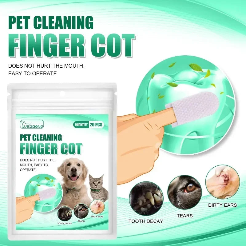 20-Piece Dog Toothbrush Easy Teeth Cleaning for Pets