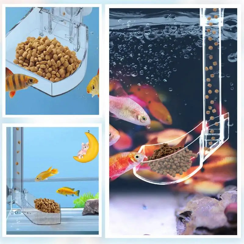 Aquarium Feeding Tube Clear Fish Tank Shrimp Feeder