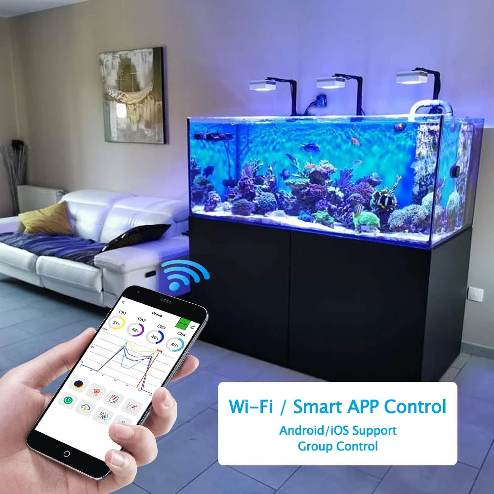 PopBloom-RL90 WiFi Aquarium LED Lighting 100W