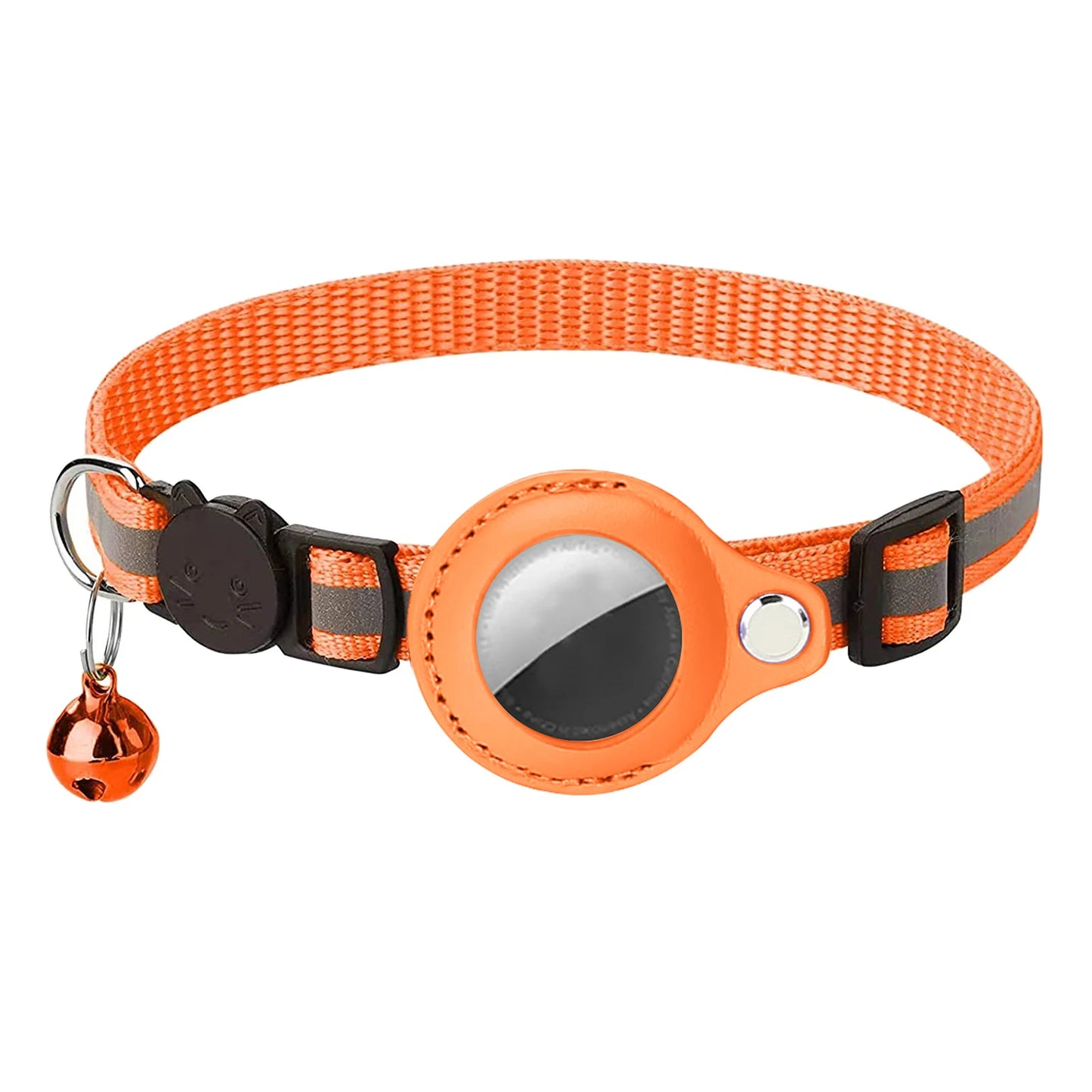 Cat Collar For Air Tag Detachable Collars With Bells Safety Buckle