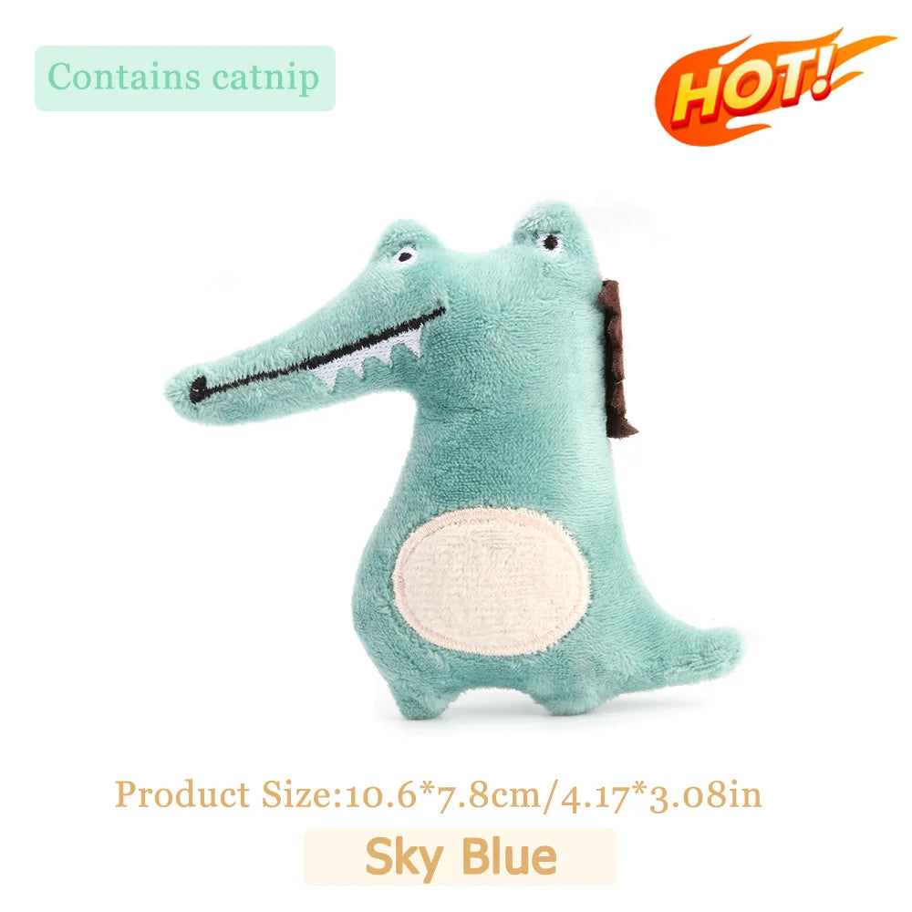 Teeth Grinding Catnip Toys Interactive Plush Cat Toy