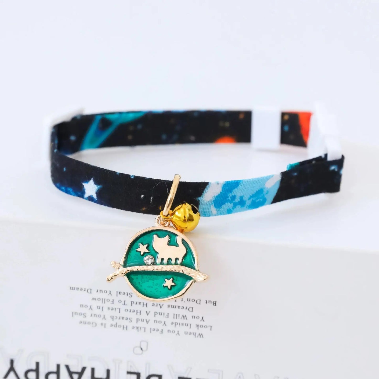 ins styal Pet Collar Safety moon Tie Adjustable Neck Strap