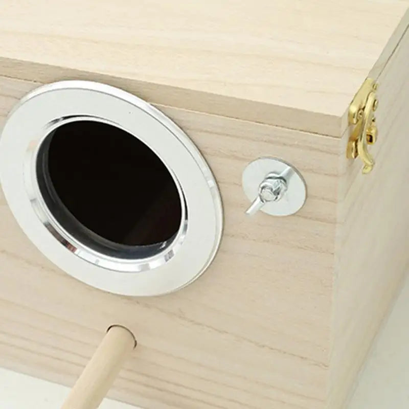 Bird Breeding Box Wood Nest Cage House For Nesting