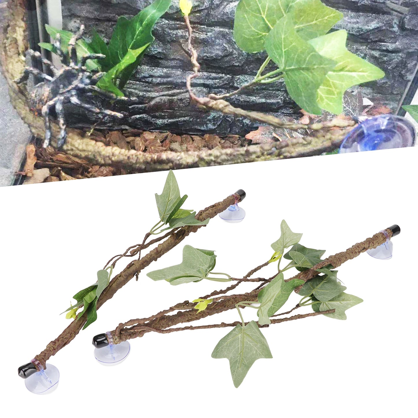 Reptile Corner Branch Terrarium Plant Decoration for Amphibian