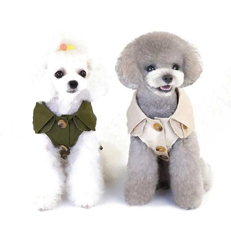 Fashion British Style Dog Winter Thicken Jacket Coat