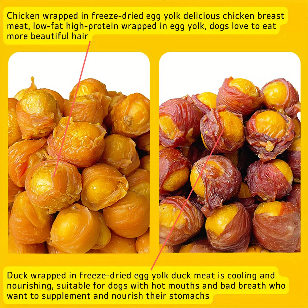 Duck Wrapped Egg Yolk Dog Chews