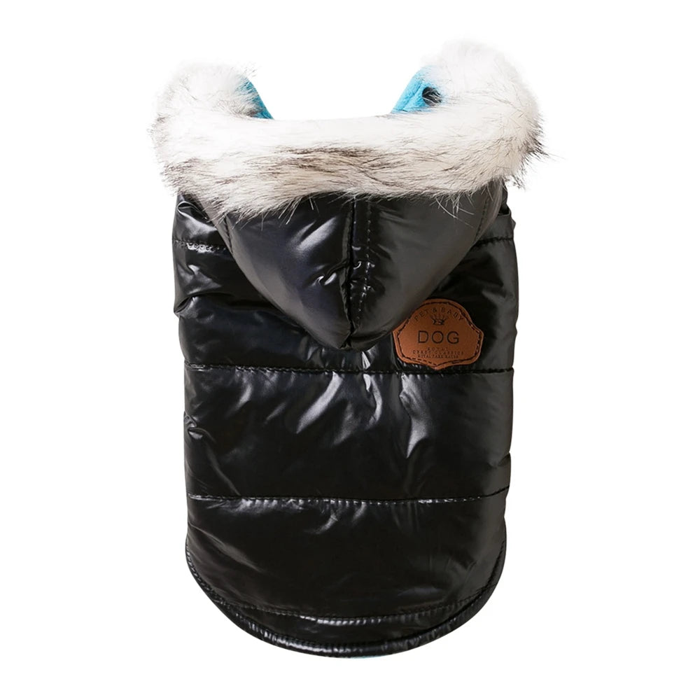 Winter Warm Dog Clothes Bright Color Jacket Waterproof Dog Coat