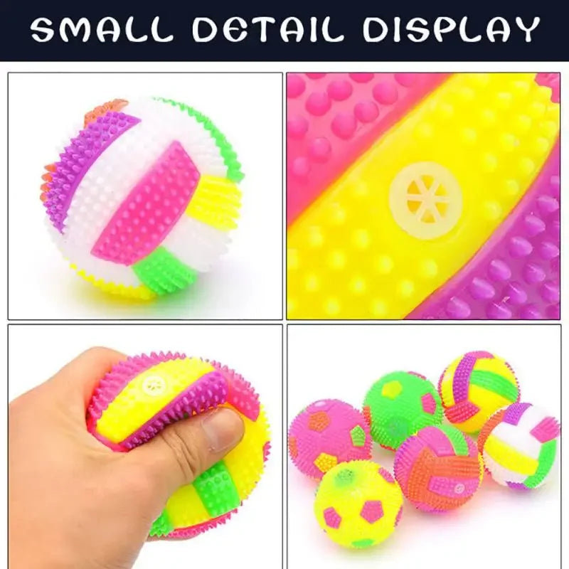 Dogs Squeaky Ball Toys Small Rubber Balls Dog Squeaky