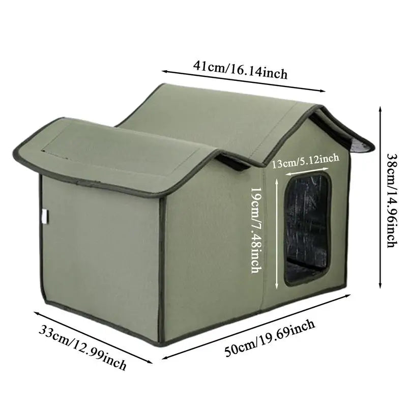 Winter Cat House Detachable Shelter Waterproof House