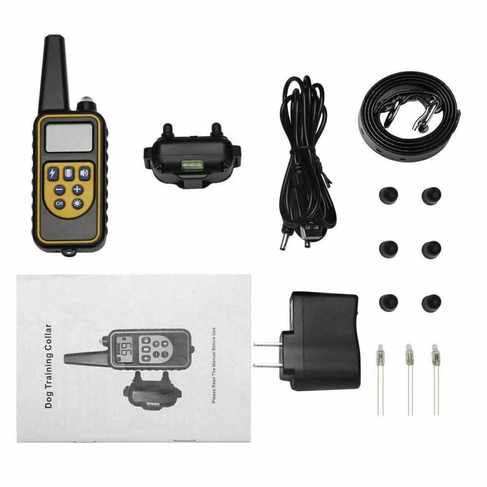 Dog Shock Training Collar Rechargeable Remote Control