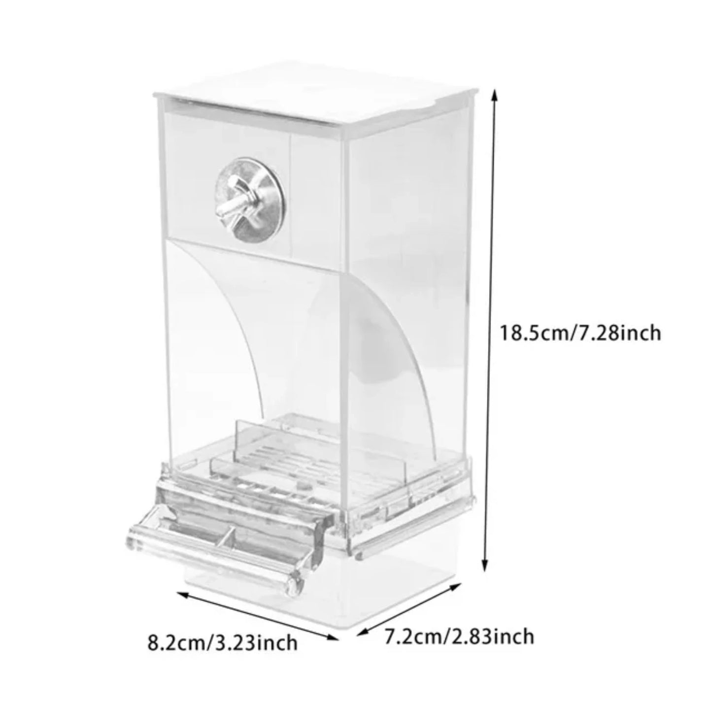 Small and Medium Automatic Acrylic Parakeet Bird Feeders