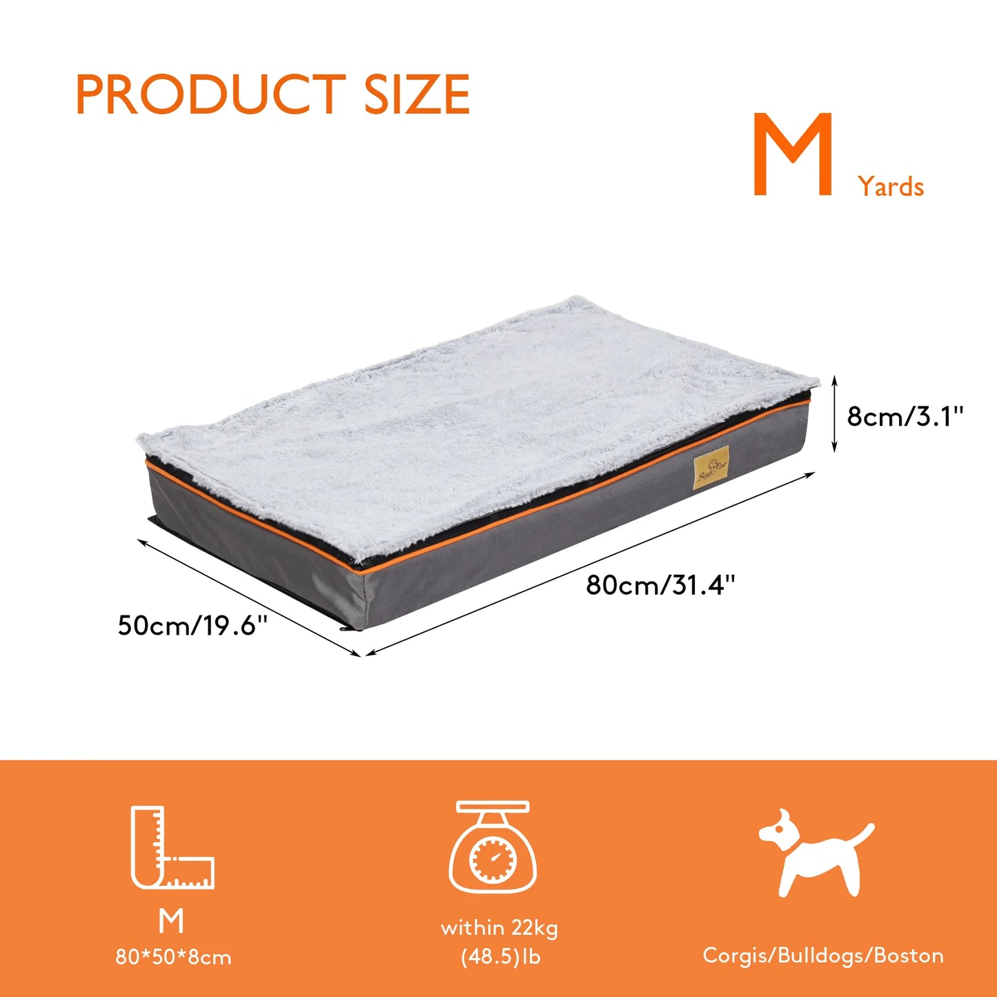 Dog Bed Padded Orthopedic Dog Bed Foam Cushion