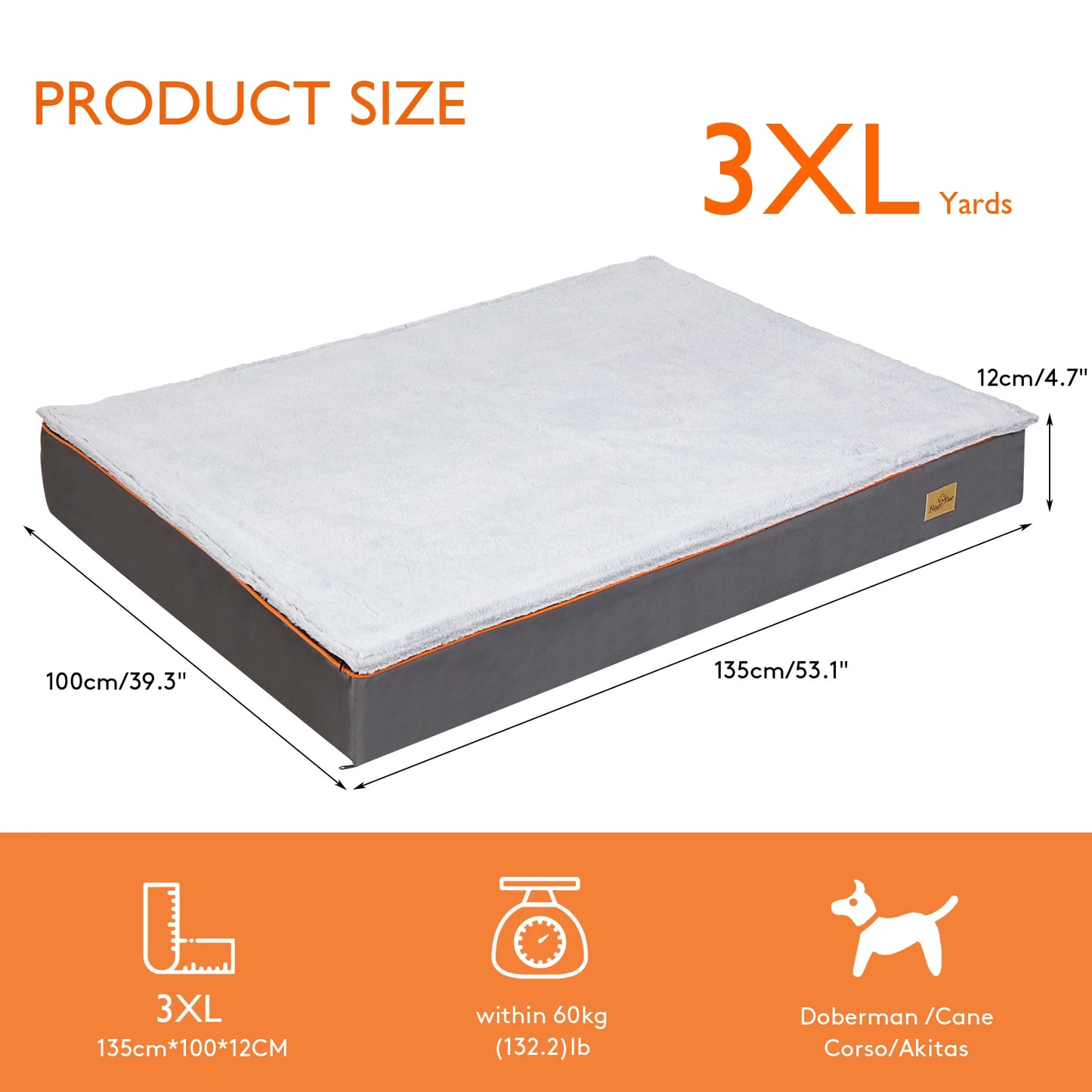 Dog Bed Padded Orthopedic Dog Bed Foam Cushion