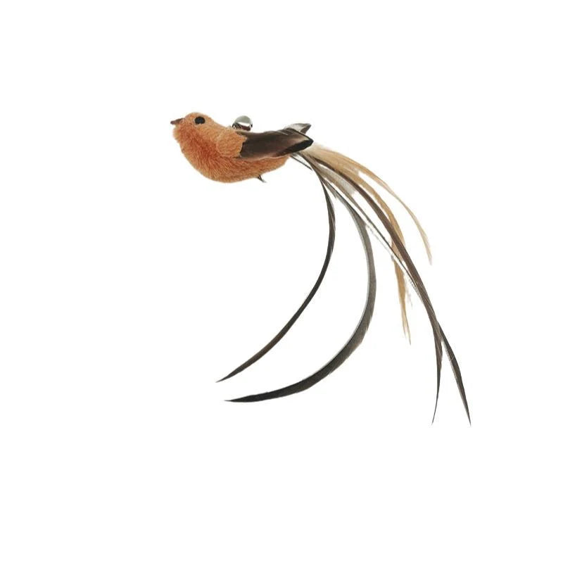Simulation Bird Cat Toy Feather Bird with Bell