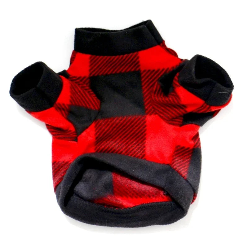 Warm Fleece Dog Or Cat Clothes Winter Pullover