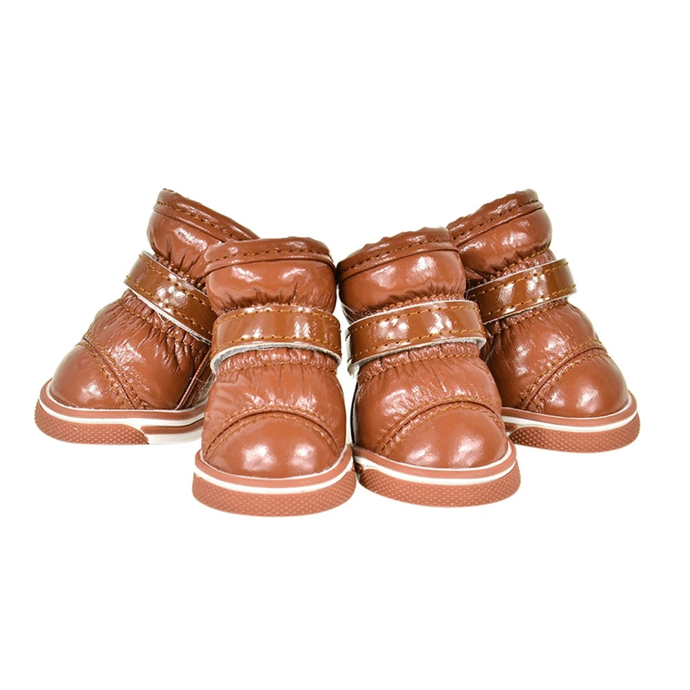 4 Pcs/Sets Winter Dog Shoes For Small Dogs