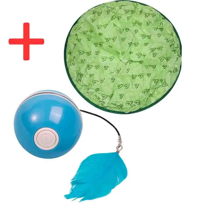Interactive Cat Toy Automatic Pet Ball Colorful LED Rotating Ball