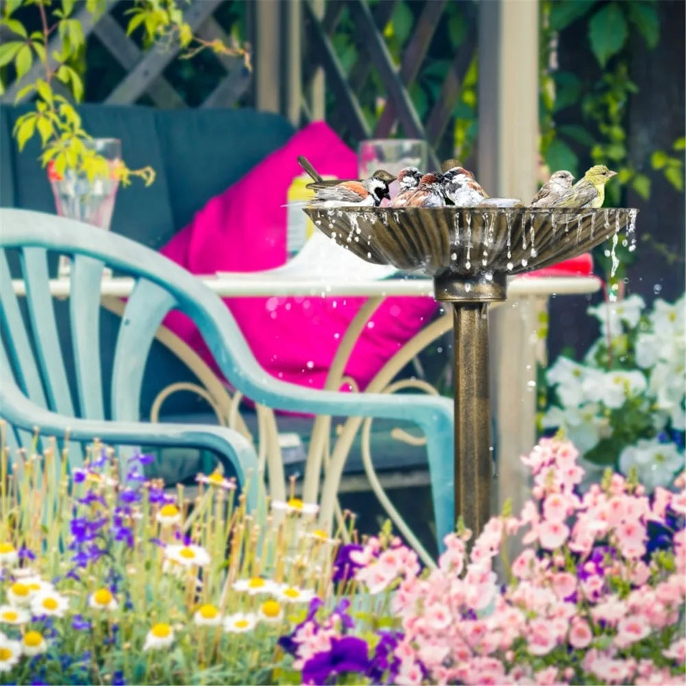 bird feeder or bird bath gardening fountain
