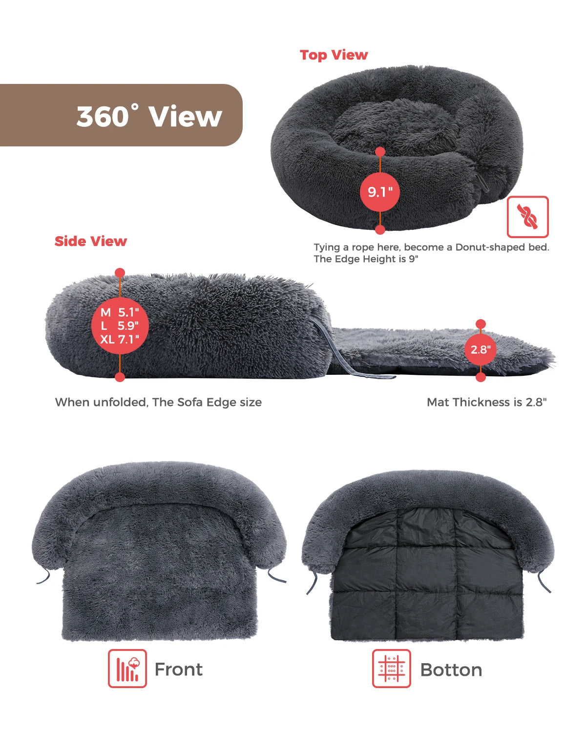 Bed Mat Dog Or Cat Sofa Winter Warm Pet Blanket