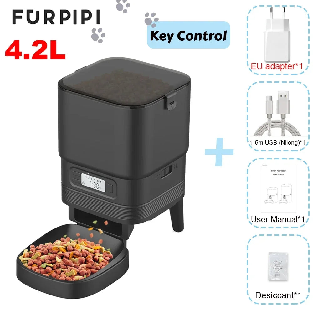 Furpipi Automatic Cat Feeder For Cats Dog Dry Food