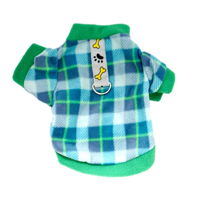 Warm Fleece Dog Or Cat Clothes Winter Pullover