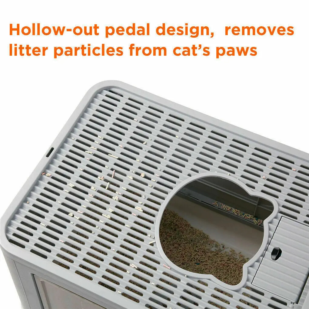 Foldable Cat Litter Box Front Entry & Top Exit Boxes