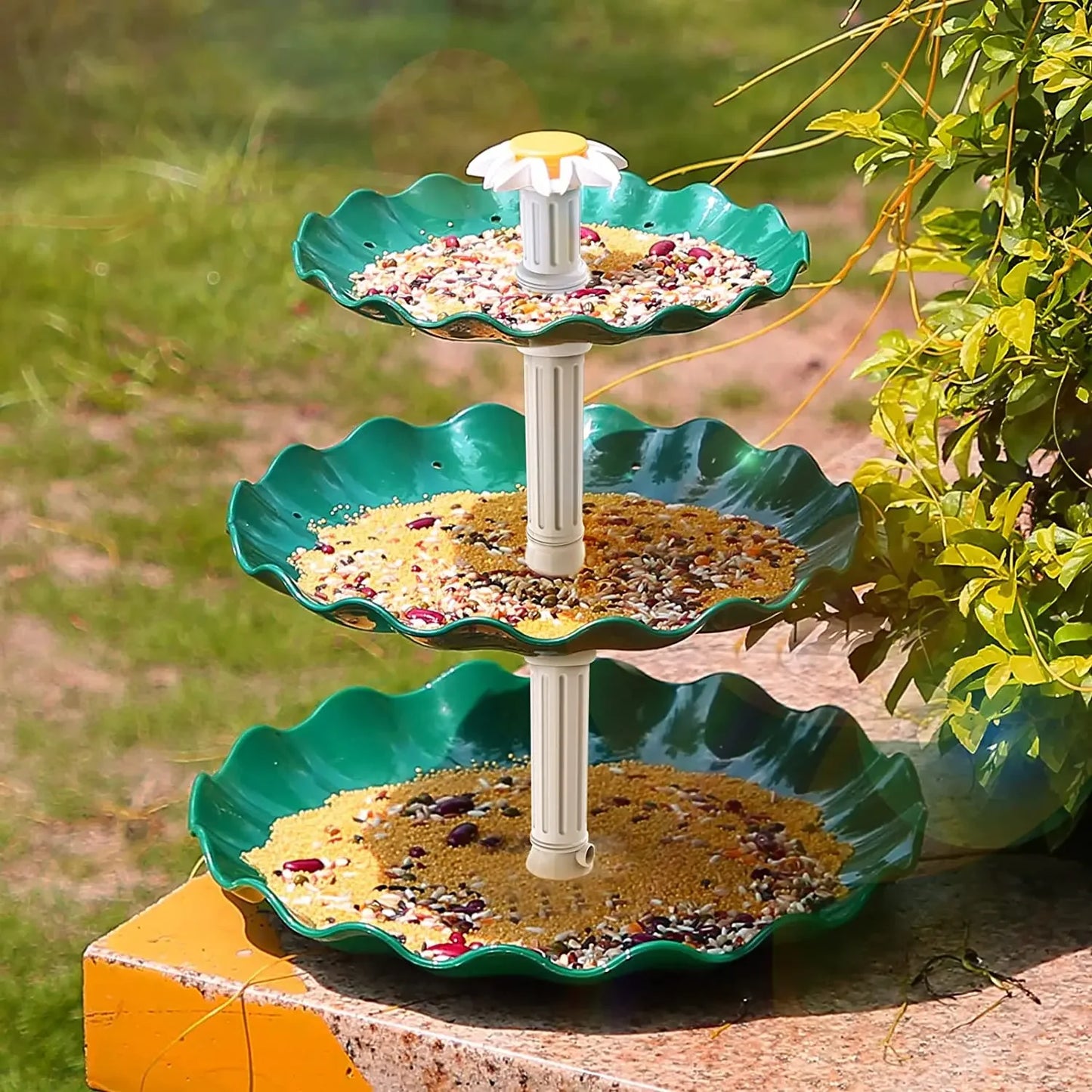 Solar Bird Bath Water Fountain Garden Decoration