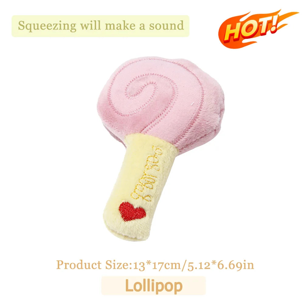 Teeth Grinding Catnip Toys Interactive Plush Cat Toy