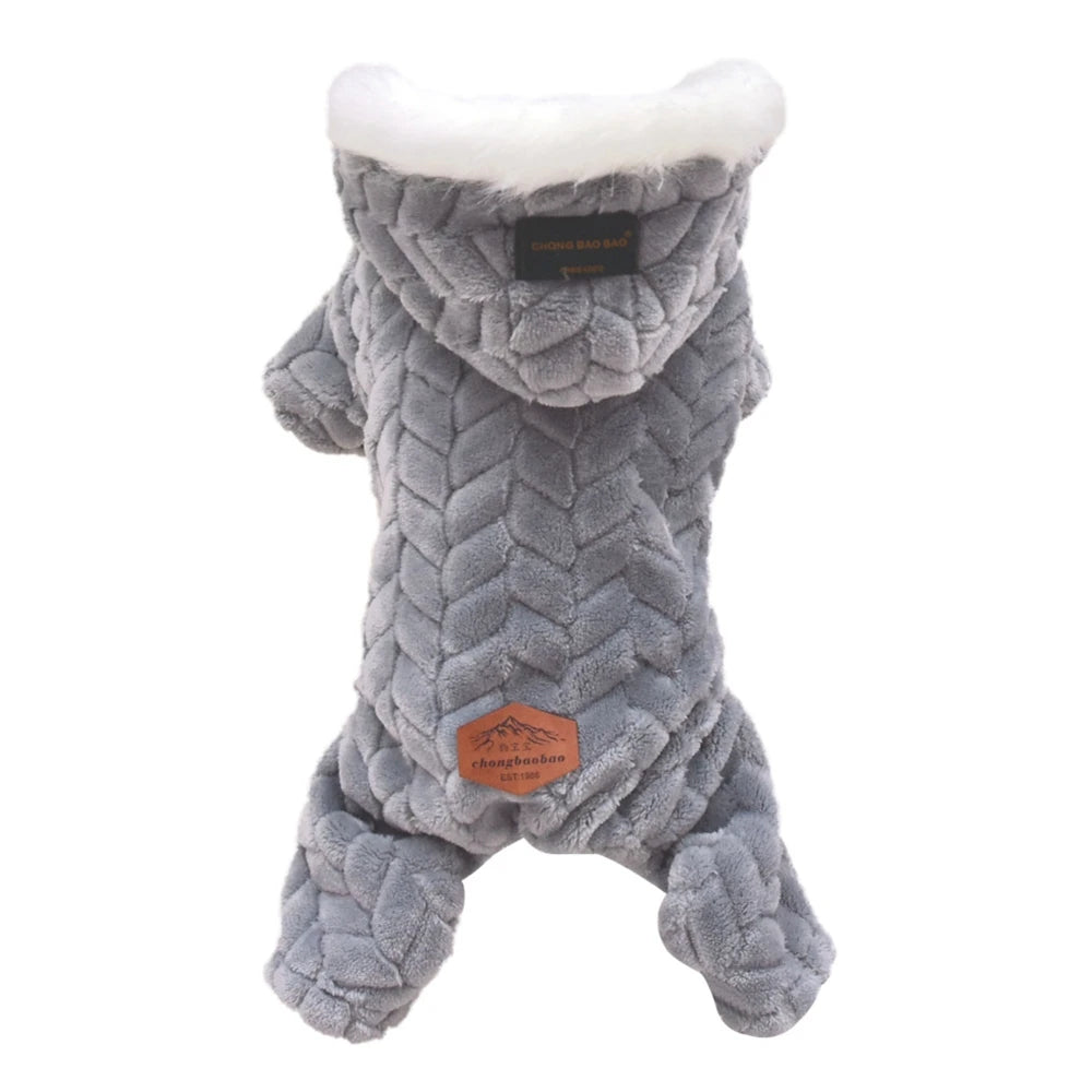 Winter Dog Clothes Warm Pet Jacket Letter Printing