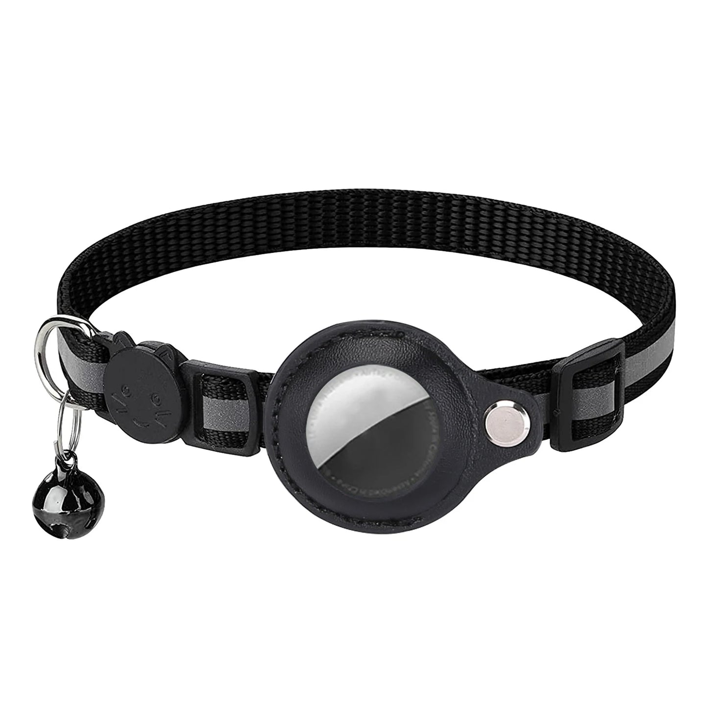 Cat Collar For Air Tag Detachable Collars With Bells Safety Buckle