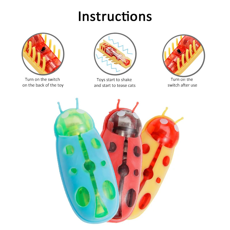 Interactive Electric Bug Cat Toy Escape Obstacle Automatic Toy
