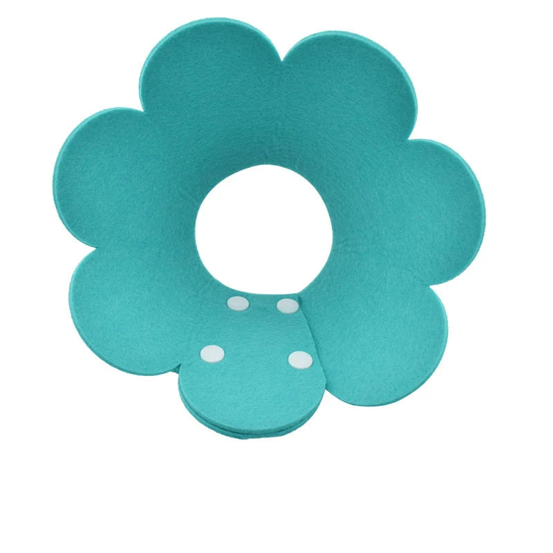 Flower Shaped Elizabethan Cat Recovery Collar Healing pet Cone