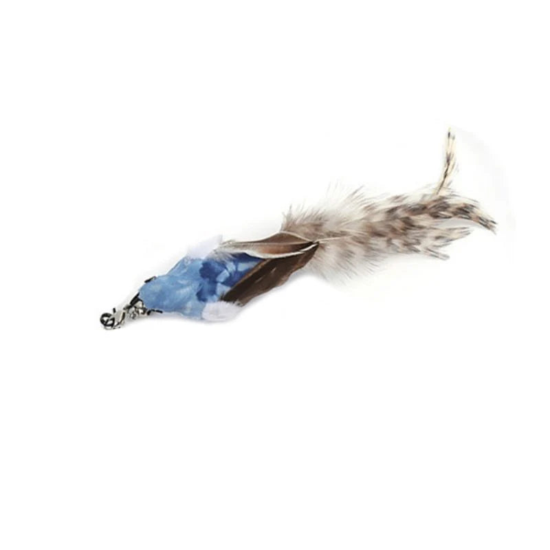 Simulation Bird Cat Toy Feather Bird with Bell