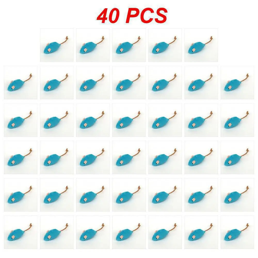 1~40PCS Pet Toy Catnip Mice Plush Mouse Cat Toy