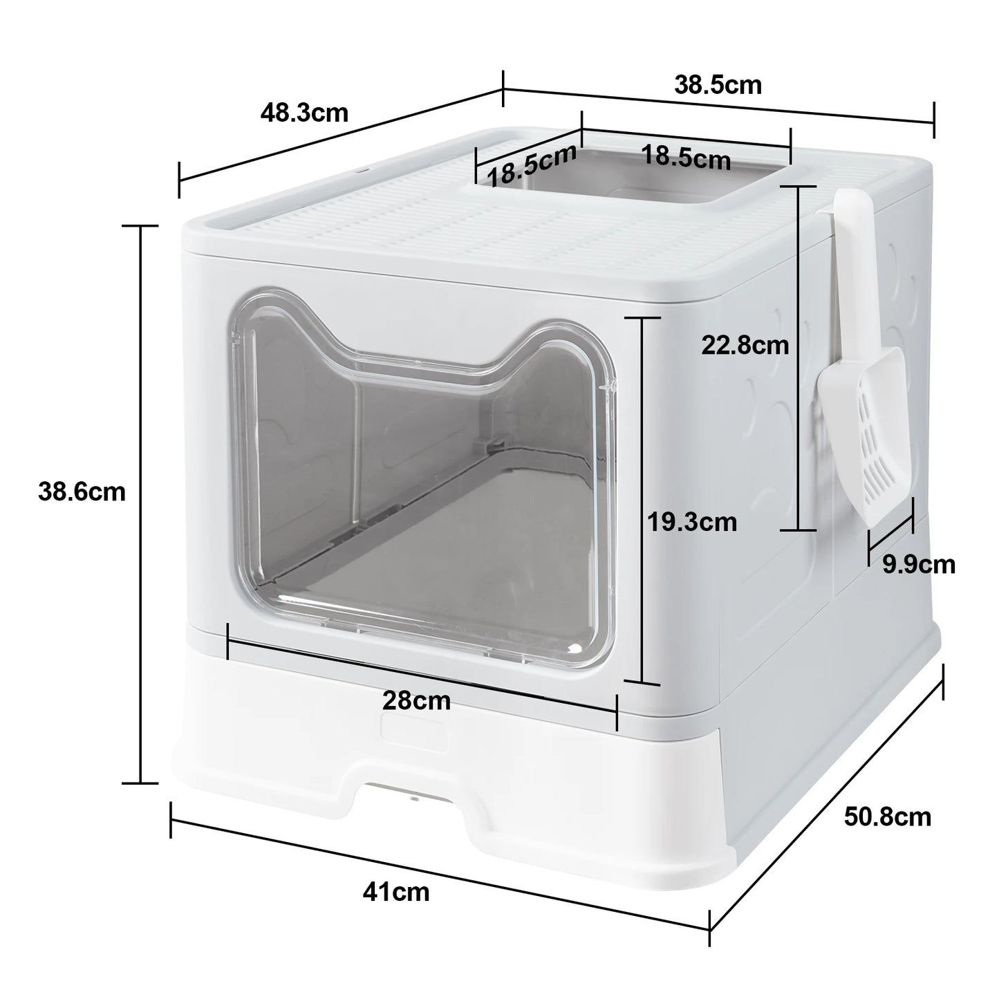 XXL Large Space Foldable Cat Litter Box