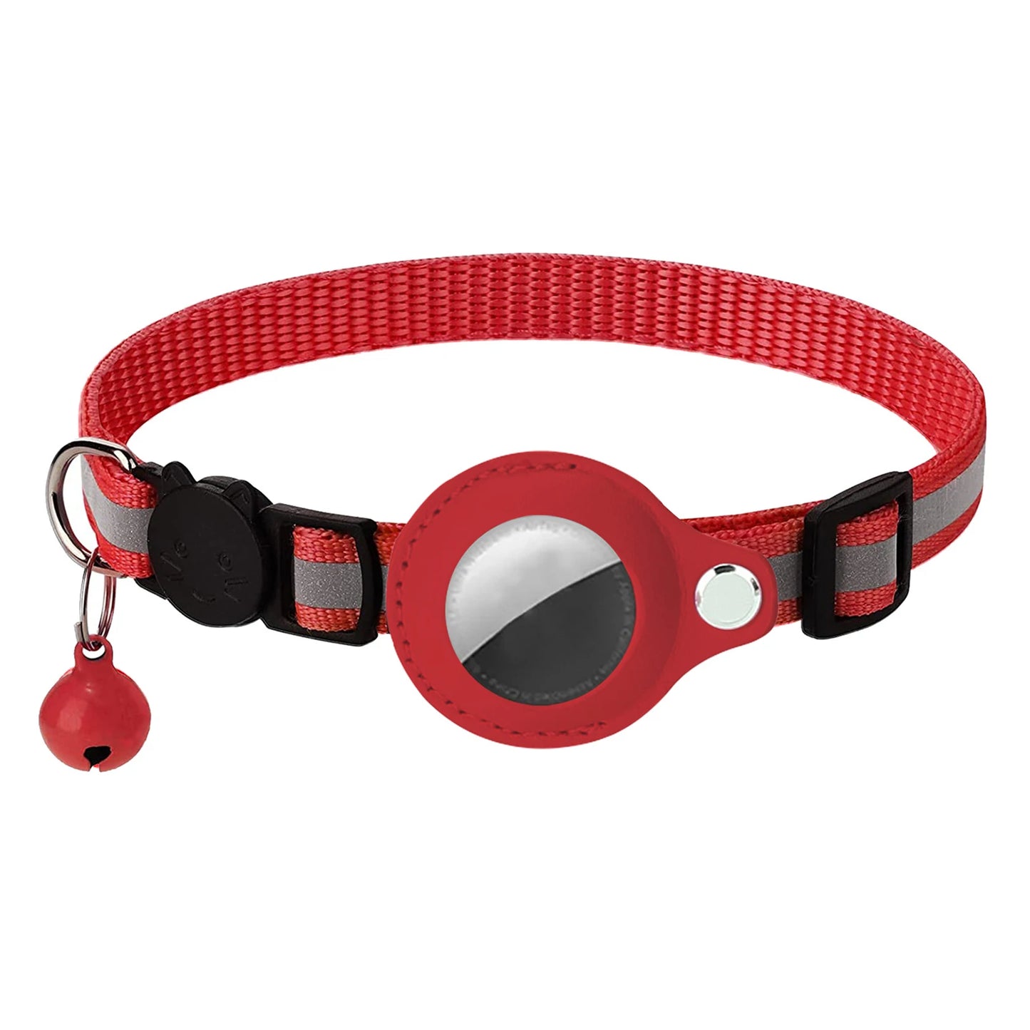Cat Collar For Air Tag Detachable Collars With Bells Safety Buckle