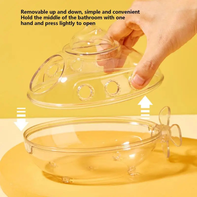 Hamster Sand Bath Container Transparent Hamster Bath