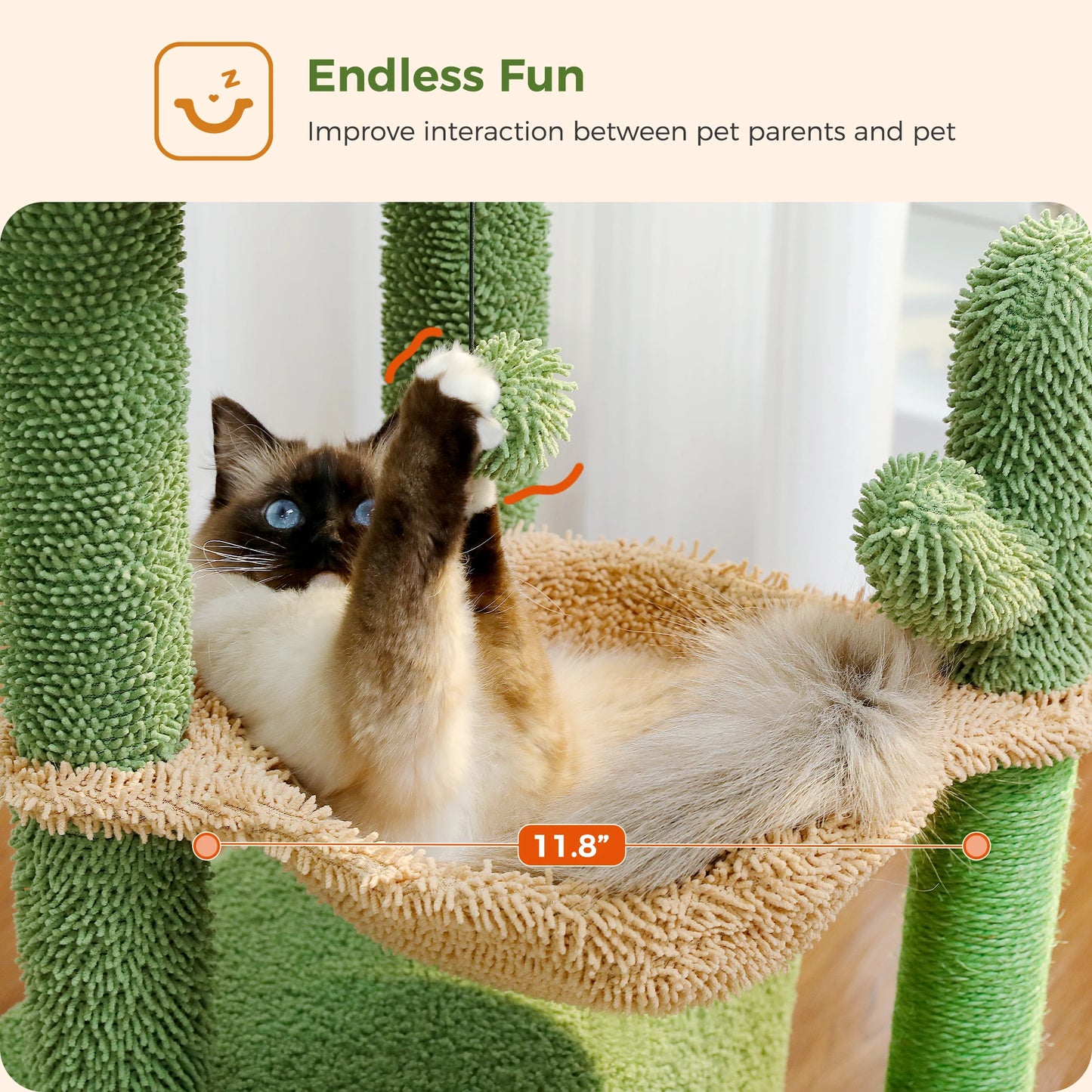 Cactus Cat Tree Cat Tower for Scratching Post