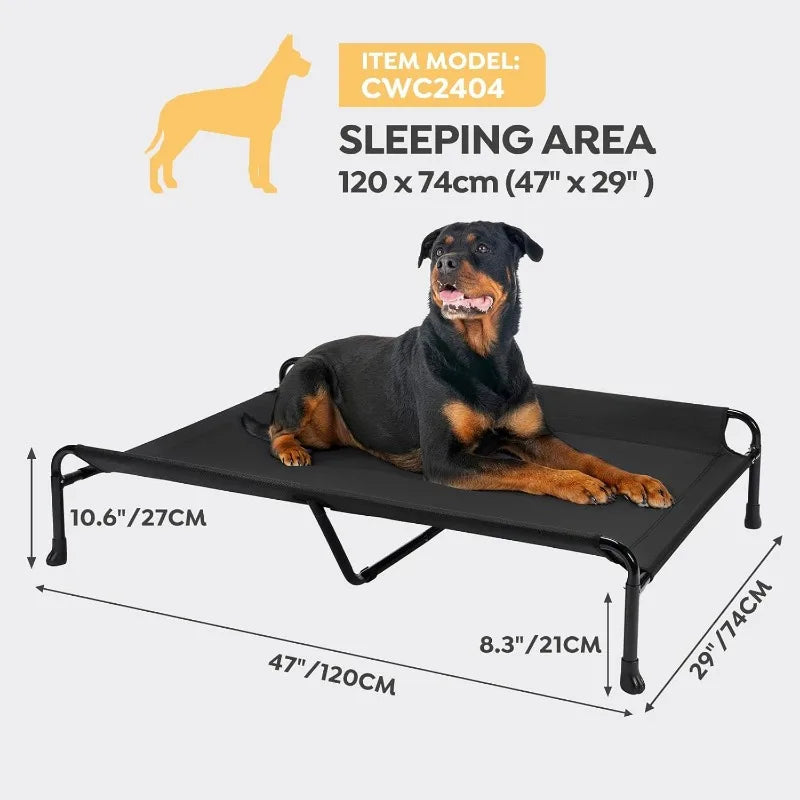 Cooling Elevated Dog Bed Non-Slip Feet