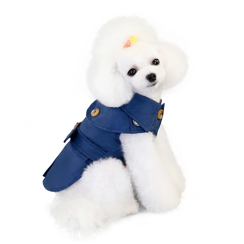 Fashion British Style Dog Winter Thicken Jacket Coat