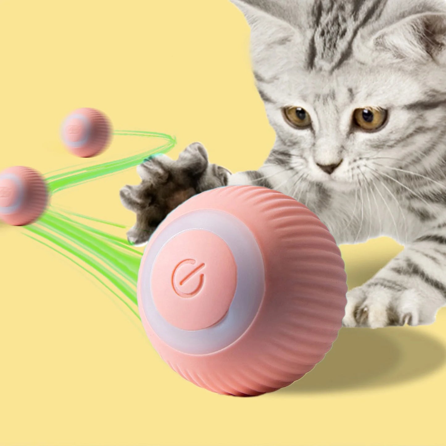 Smart Rolling Ball Cat Toy Electric Automatic Cat Toys Interactive for Cats Training Self-Moving Kitten Toys Pet Accessories