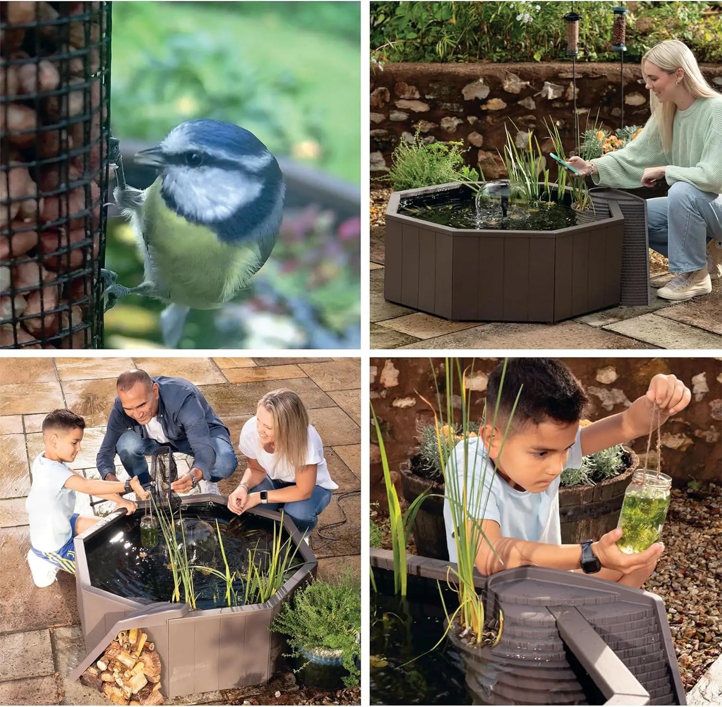 Water pond Feature Kit Attract Wildlife to Your Yard