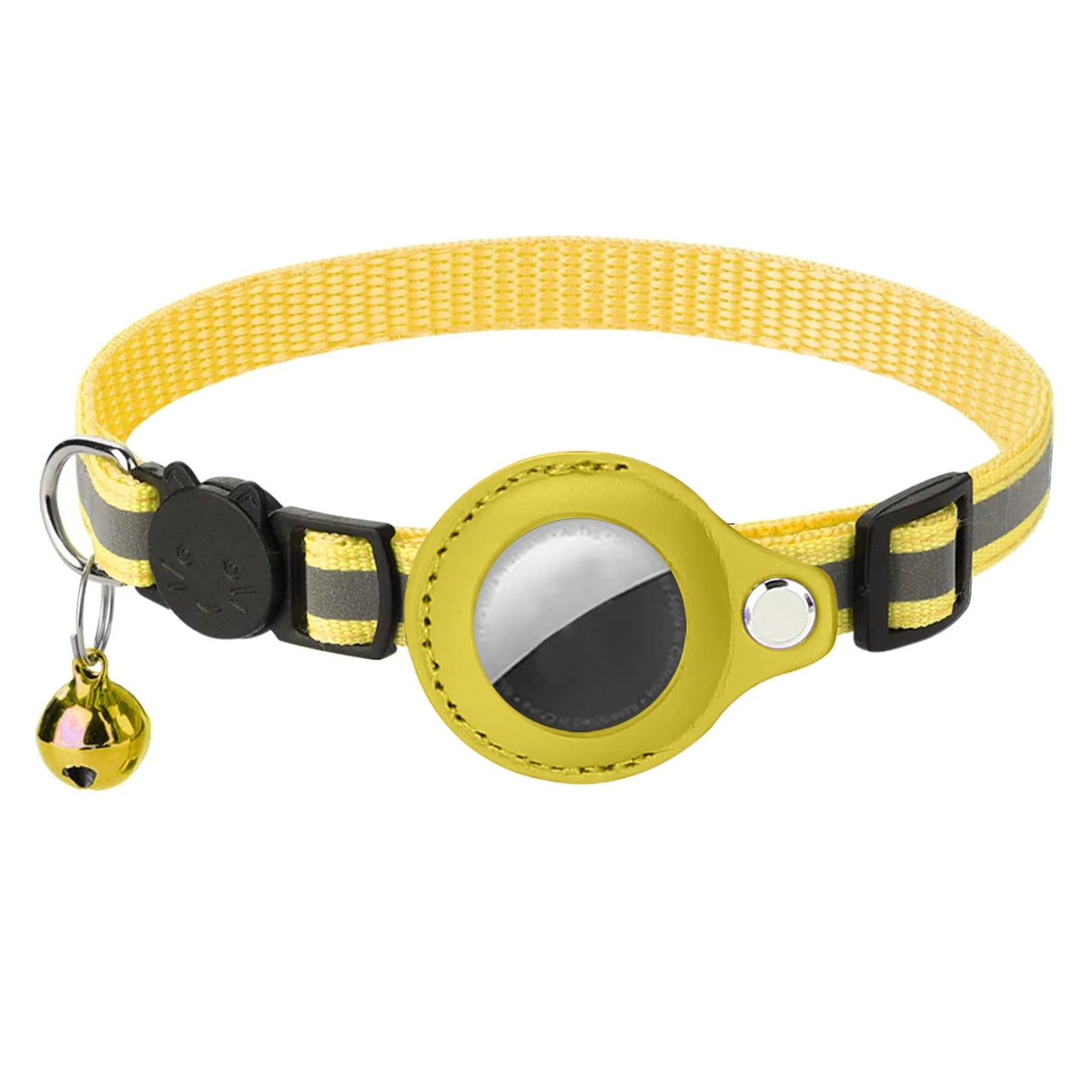 Cat Collar For Air Tag Detachable Collars With Bells Safety Buckle