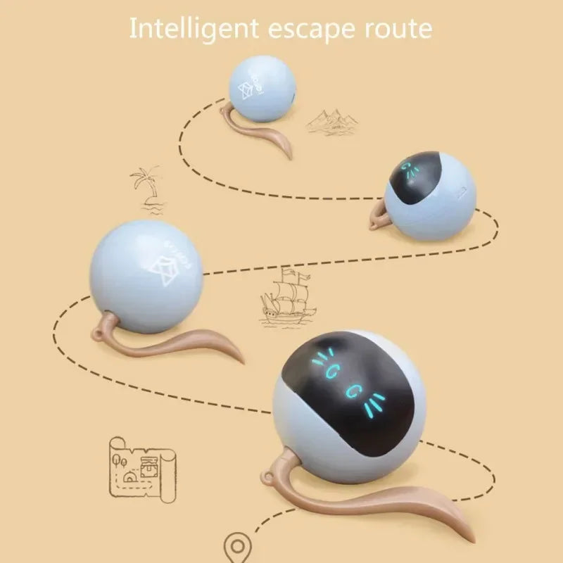 Smart Toy Automatic Moving Bouncing Rolling Ball for Indoor Cats
