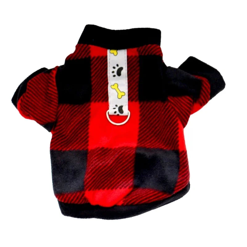 Warm Fleece Dog Or Cat Clothes Winter Pullover
