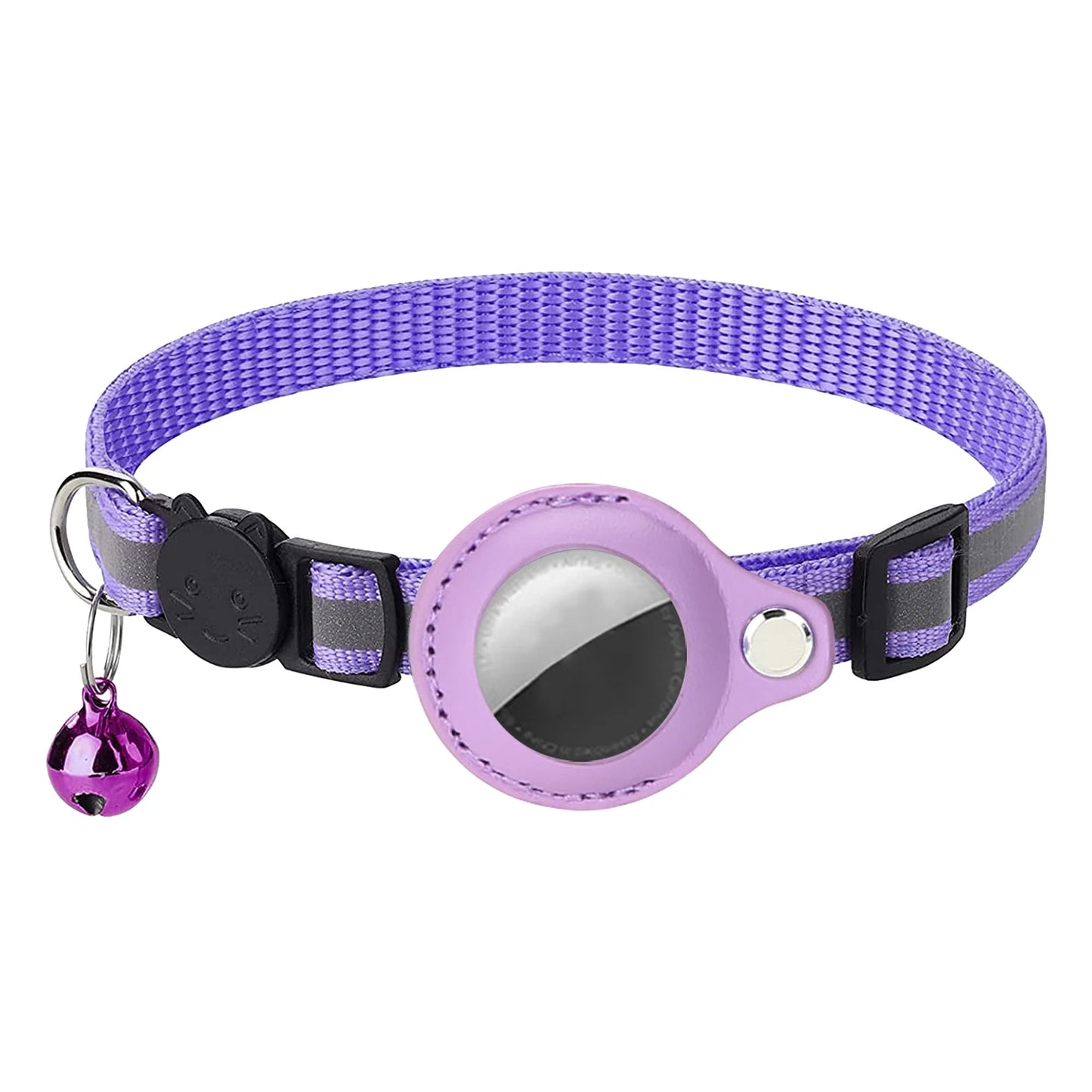 Cat Collar For Air Tag Detachable Collars With Bells Safety Buckle