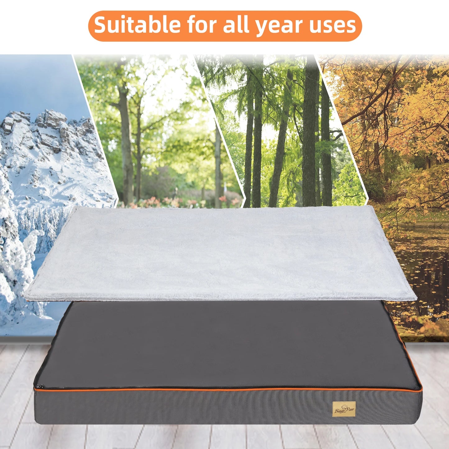 Dog Bed Padded Orthopedic Dog Bed Foam Cushion