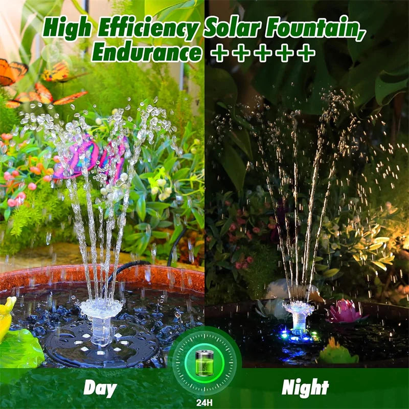 10W Rechargeable Solar Fountain Pump with Remote Control