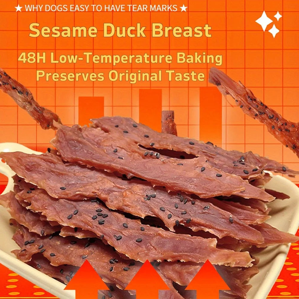 Sesame Duck Jerky Dog Treats