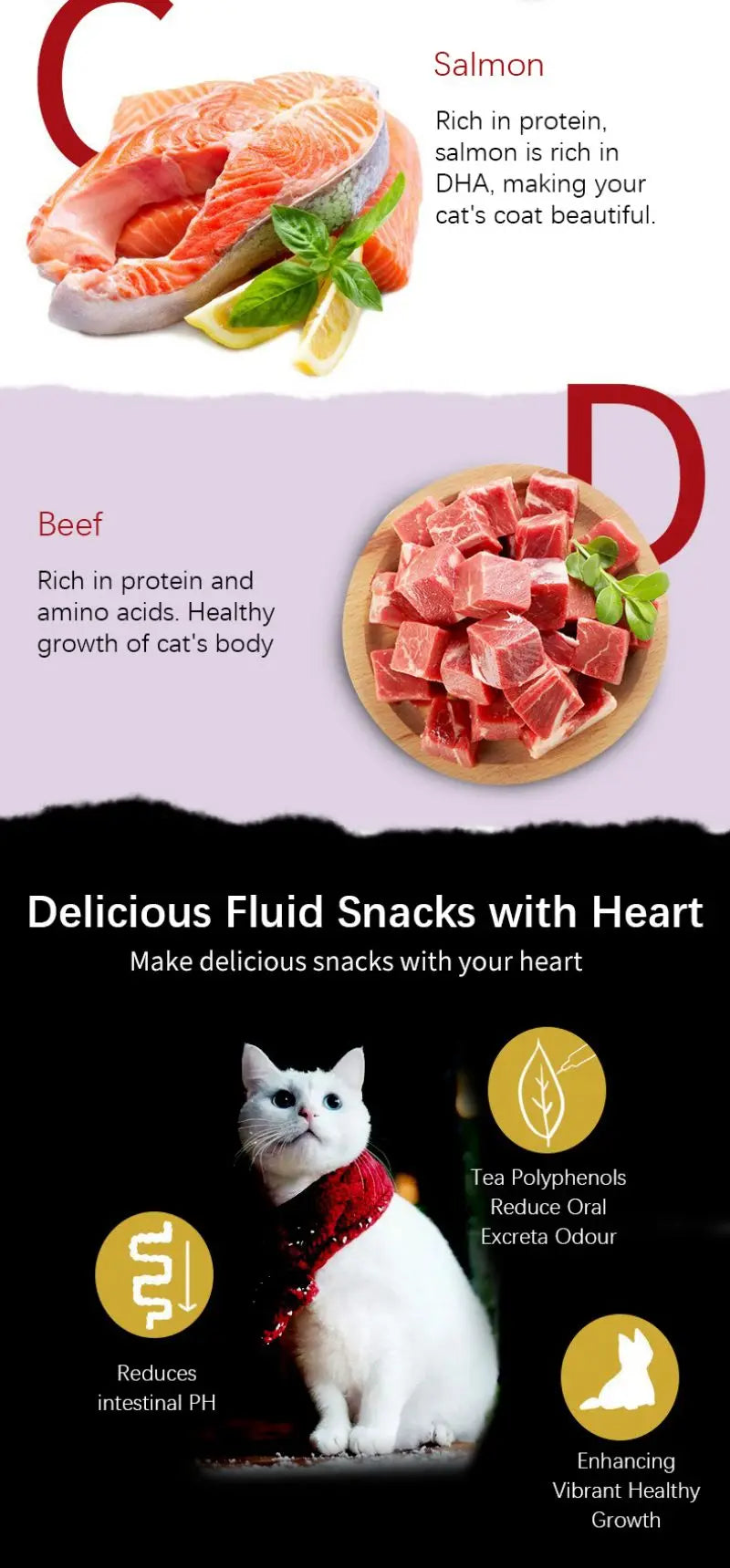 Wet Food Pet Cat Snacks Supplement Protein